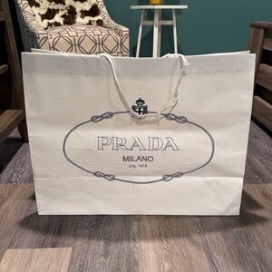 Prada Logo Shopping Bag